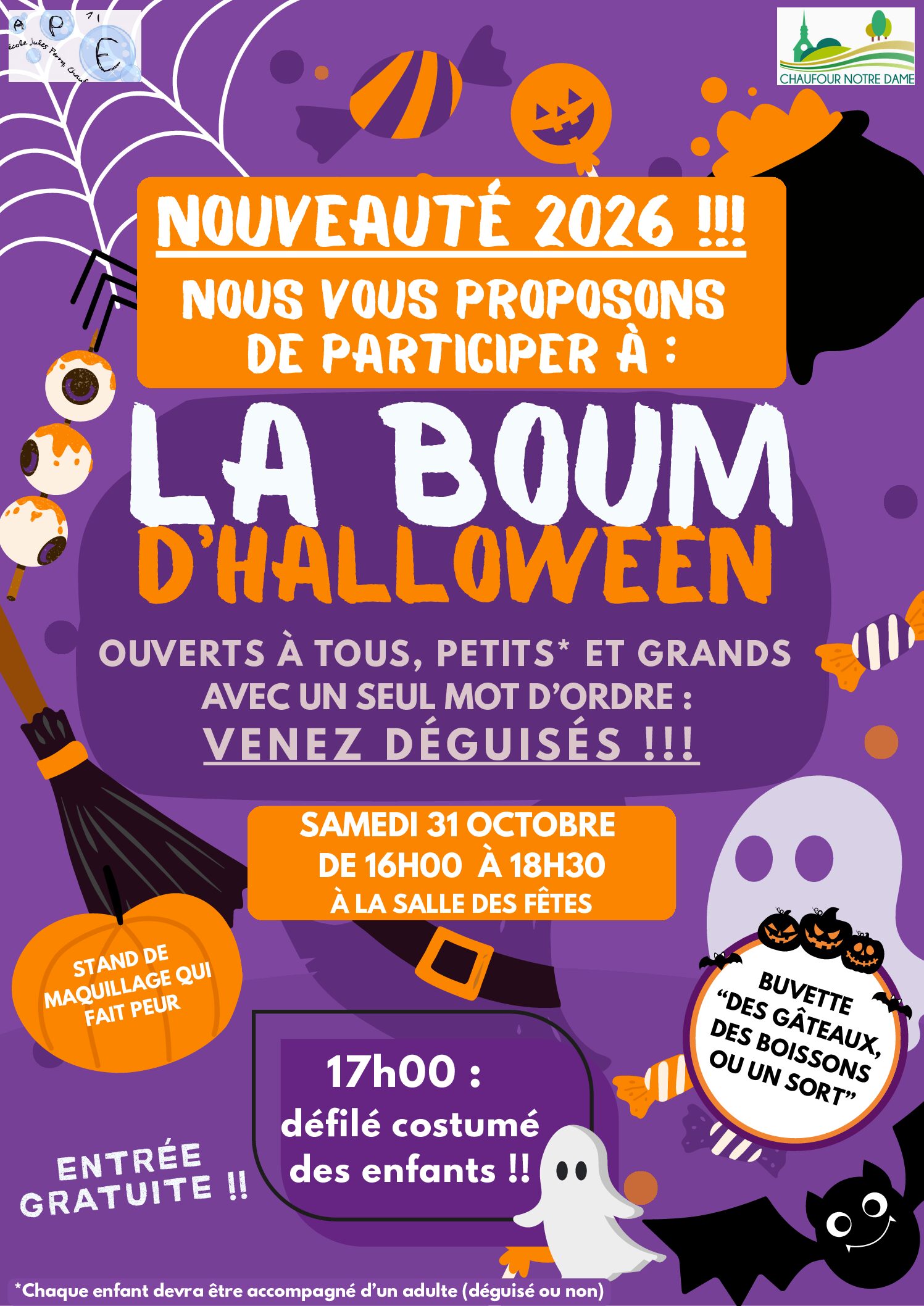 LA BOUM D’HALLOWEEN