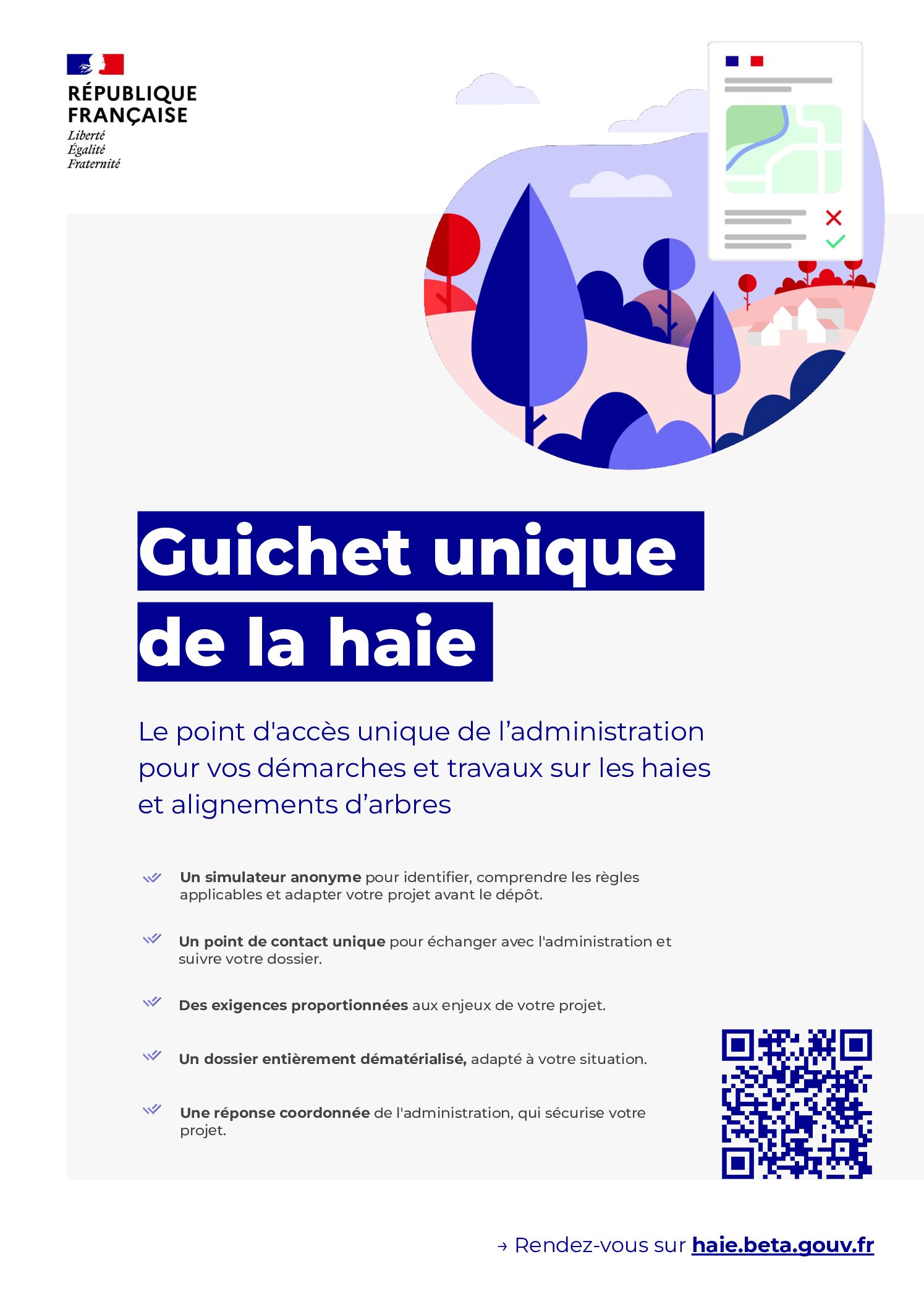 Mise en place du régime unique haie est entré en vigueur le 1er octobre 2026