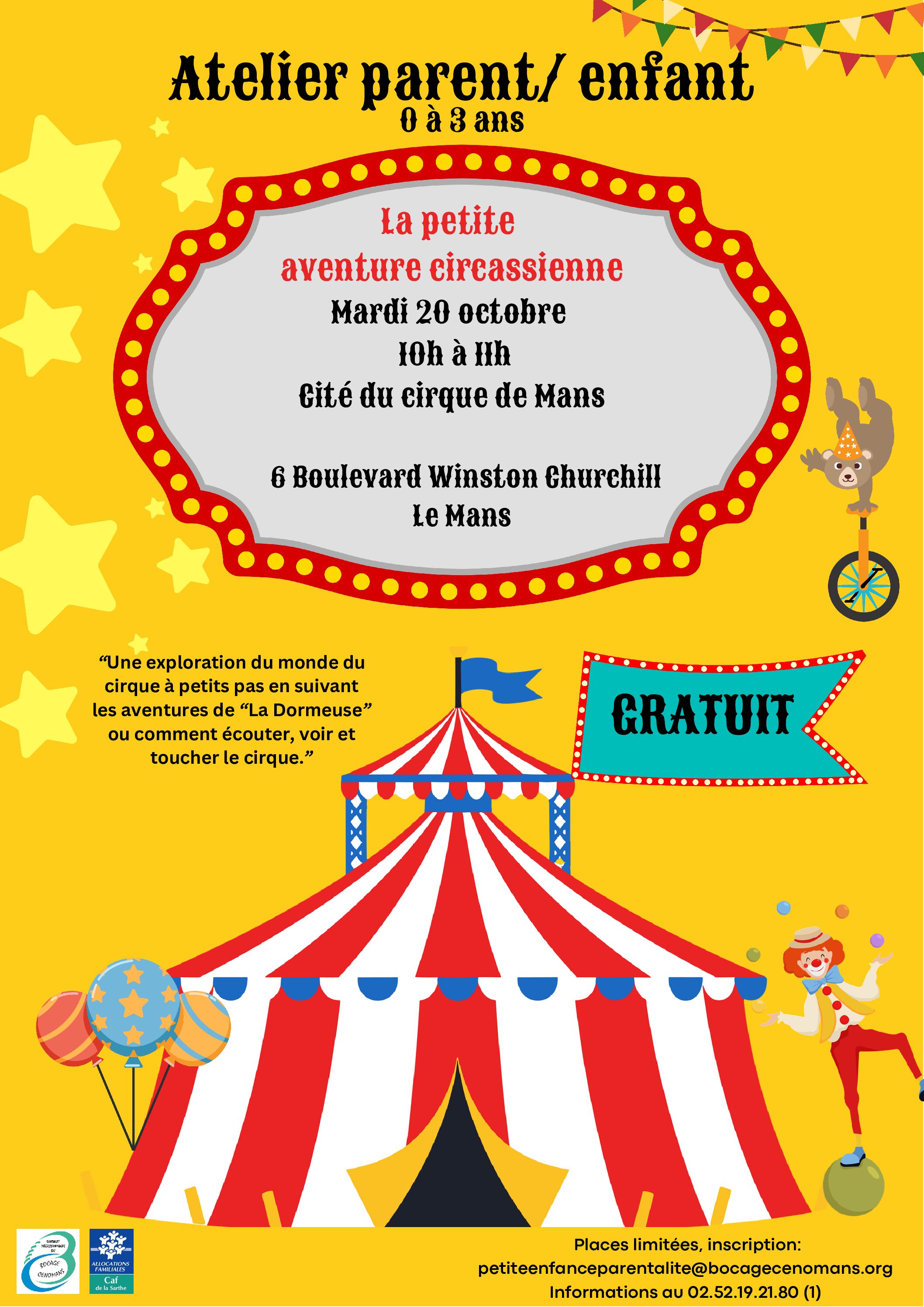 ATELIER PARENT / ENFANT A la découverte du cirque !